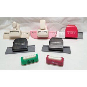 Lot of 7 Decorative Border Edge Paper Punches For Scrapbooking Crafts